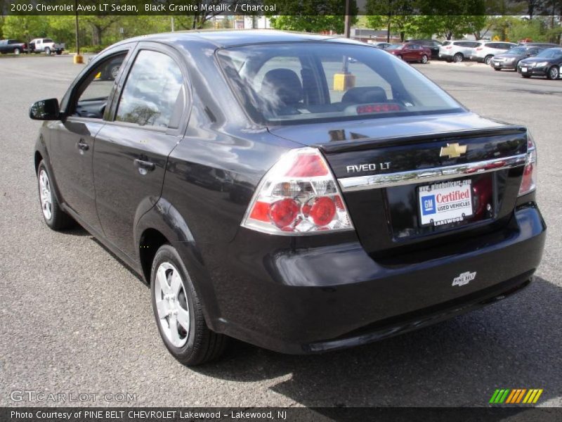 Black Granite Metallic / Charcoal 2009 Chevrolet Aveo LT Sedan