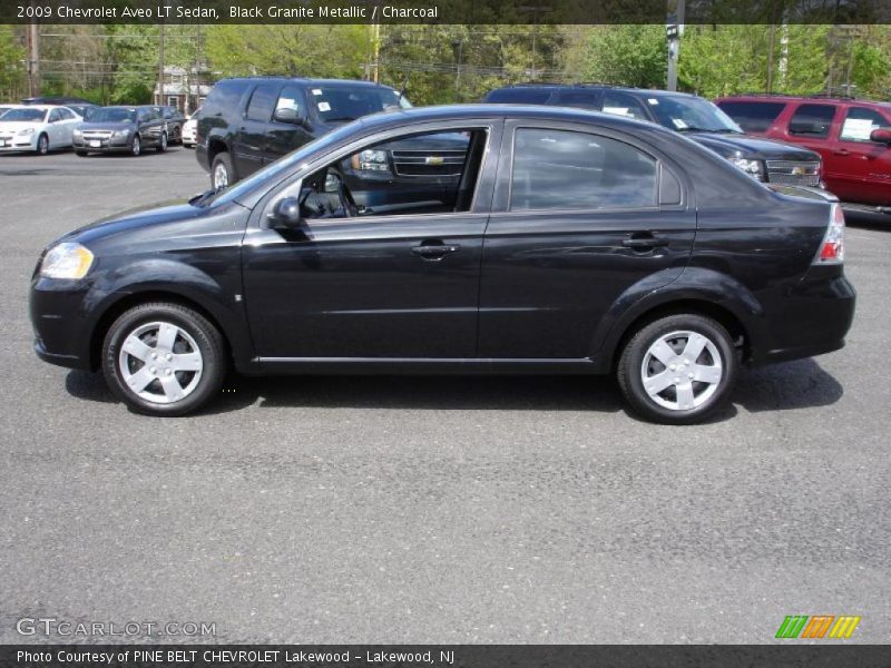 Black Granite Metallic / Charcoal 2009 Chevrolet Aveo LT Sedan