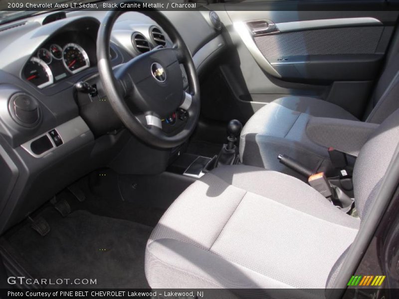 Black Granite Metallic / Charcoal 2009 Chevrolet Aveo LT Sedan