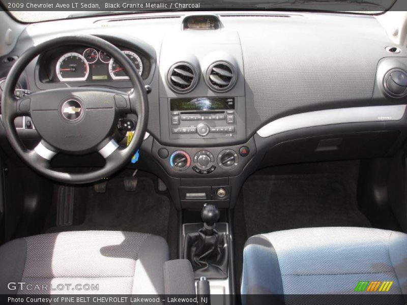 Black Granite Metallic / Charcoal 2009 Chevrolet Aveo LT Sedan