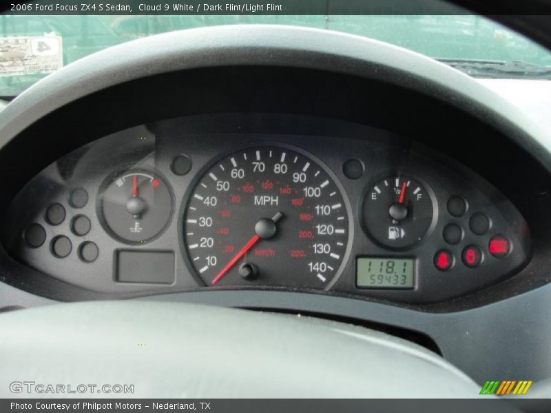 Cloud 9 White / Dark Flint/Light Flint 2006 Ford Focus ZX4 S Sedan