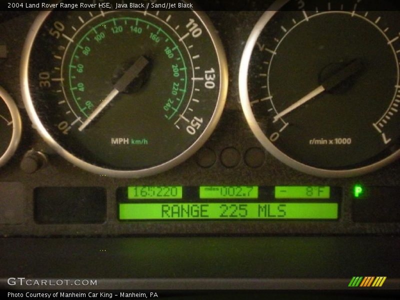 Java Black / Sand/Jet Black 2004 Land Rover Range Rover HSE