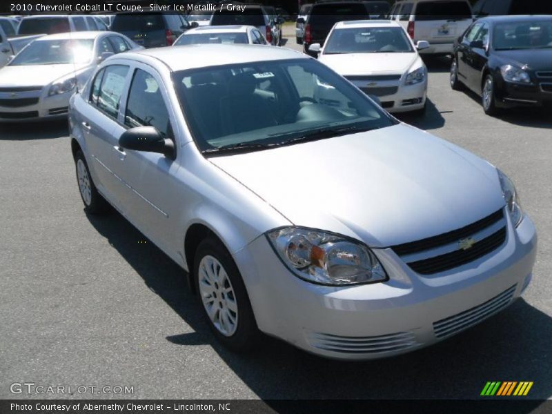 Silver Ice Metallic / Gray 2010 Chevrolet Cobalt LT Coupe