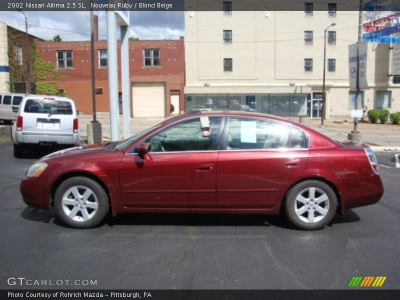 Nouveau Ruby / Blond Beige 2002 Nissan Altima 2.5 SL