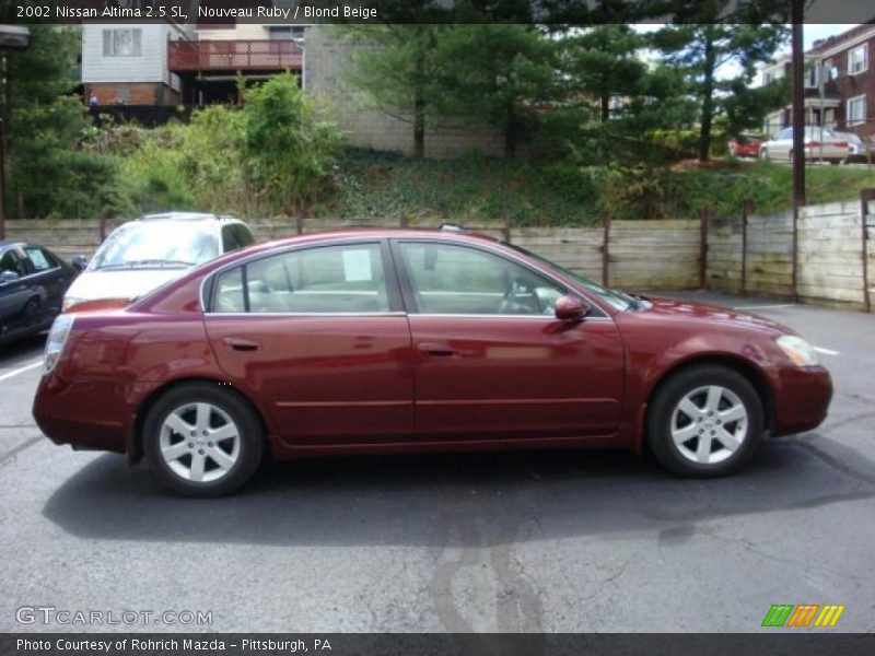 Nouveau Ruby / Blond Beige 2002 Nissan Altima 2.5 SL