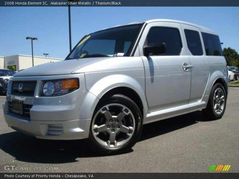 Alabaster Silver Metallic / Titanium/Black 2008 Honda Element SC