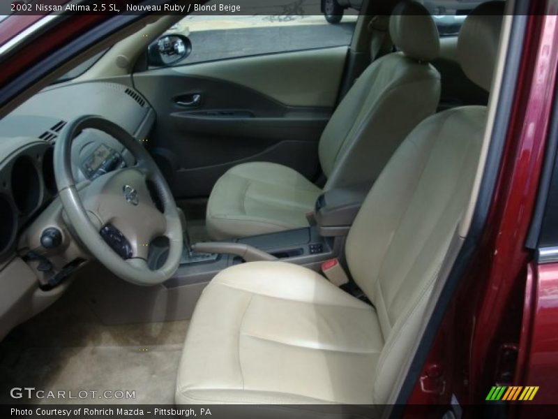 Nouveau Ruby / Blond Beige 2002 Nissan Altima 2.5 SL