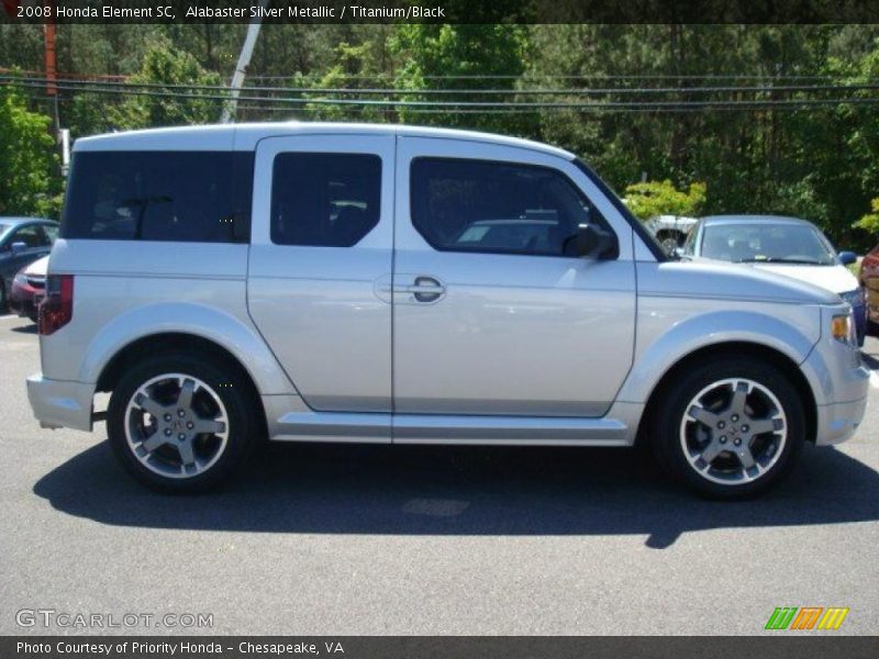 Alabaster Silver Metallic / Titanium/Black 2008 Honda Element SC