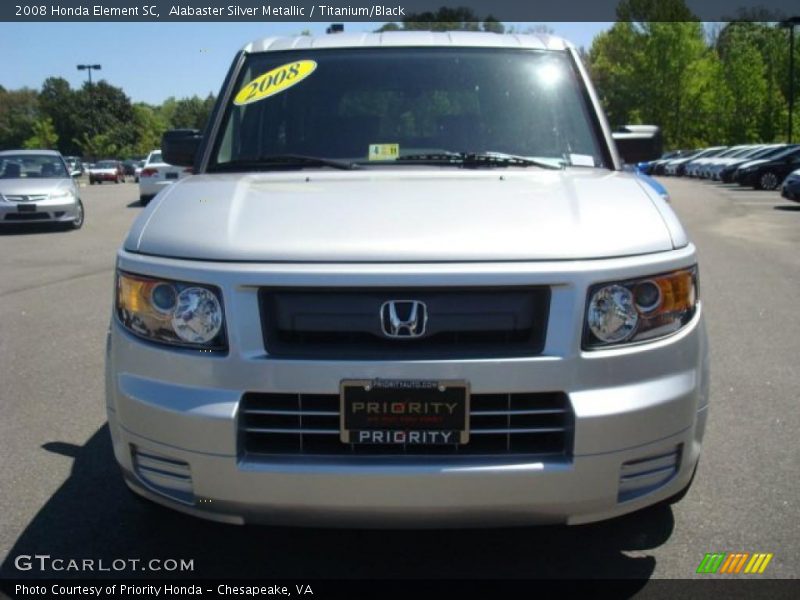 Alabaster Silver Metallic / Titanium/Black 2008 Honda Element SC