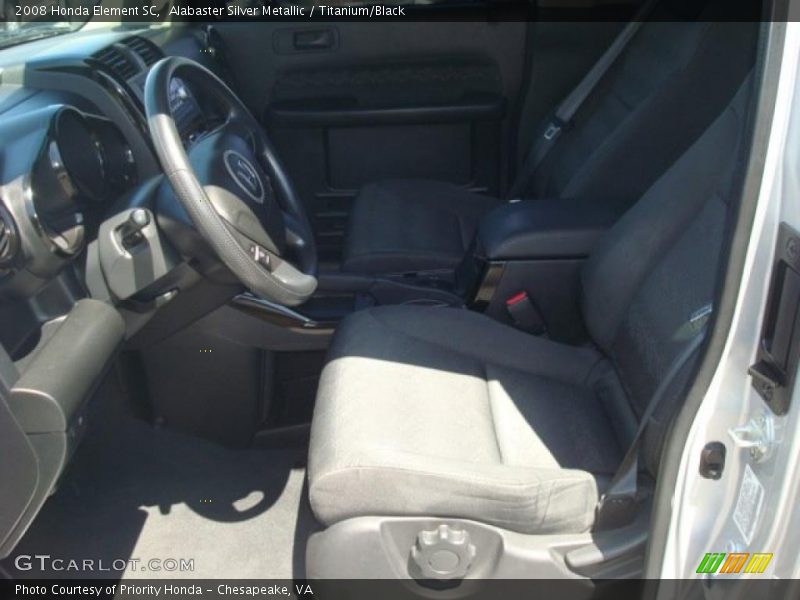 Alabaster Silver Metallic / Titanium/Black 2008 Honda Element SC