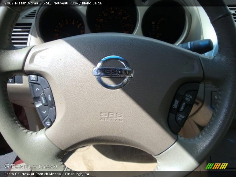 Nouveau Ruby / Blond Beige 2002 Nissan Altima 2.5 SL