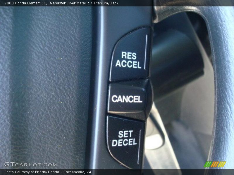 Alabaster Silver Metallic / Titanium/Black 2008 Honda Element SC