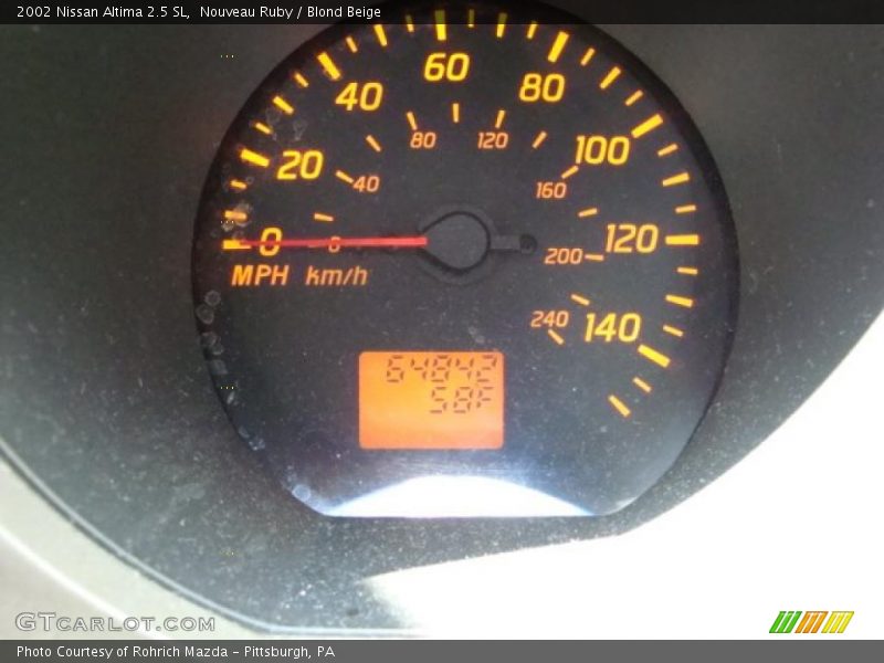 Nouveau Ruby / Blond Beige 2002 Nissan Altima 2.5 SL