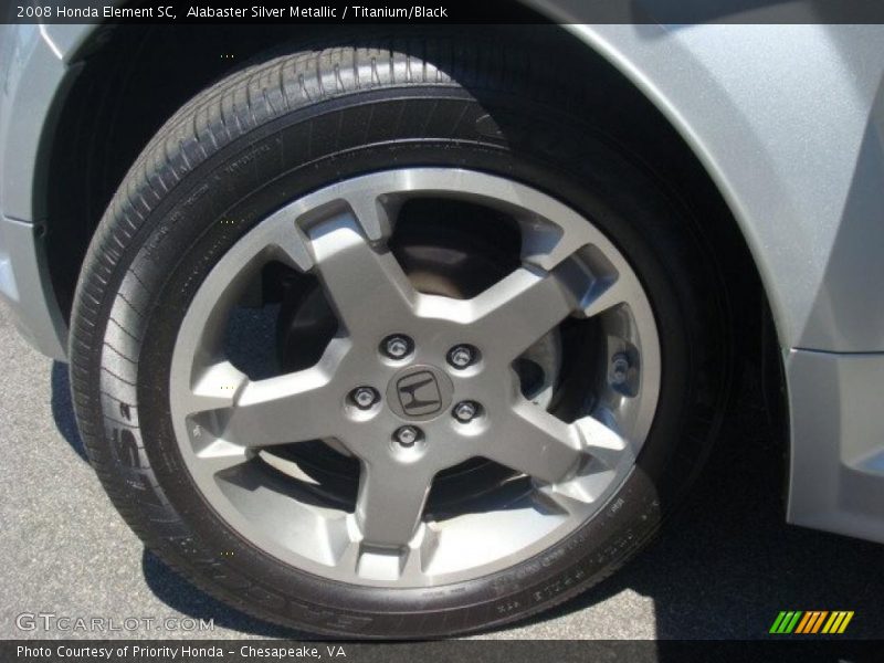 Alabaster Silver Metallic / Titanium/Black 2008 Honda Element SC