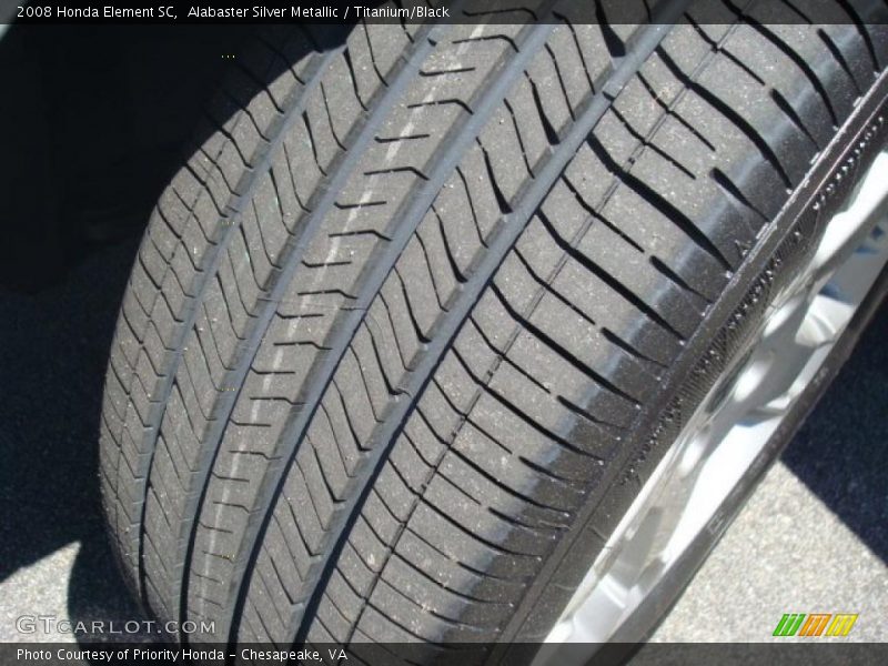 Alabaster Silver Metallic / Titanium/Black 2008 Honda Element SC