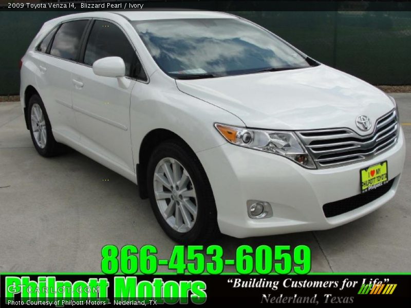 Blizzard Pearl / Ivory 2009 Toyota Venza I4