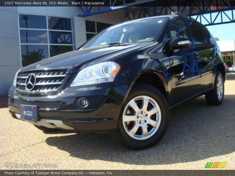 Black / Macadamia 2007 Mercedes-Benz ML 350 4Matic