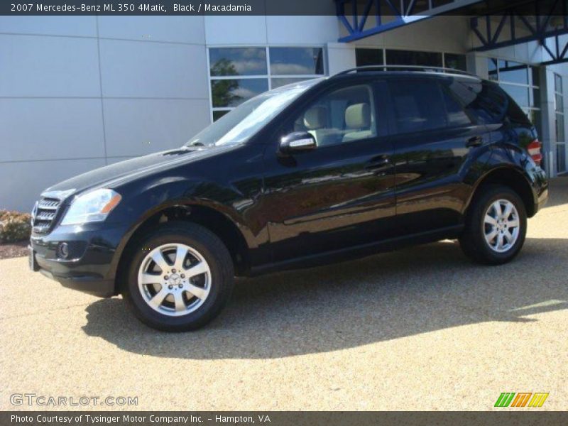 Black / Macadamia 2007 Mercedes-Benz ML 350 4Matic
