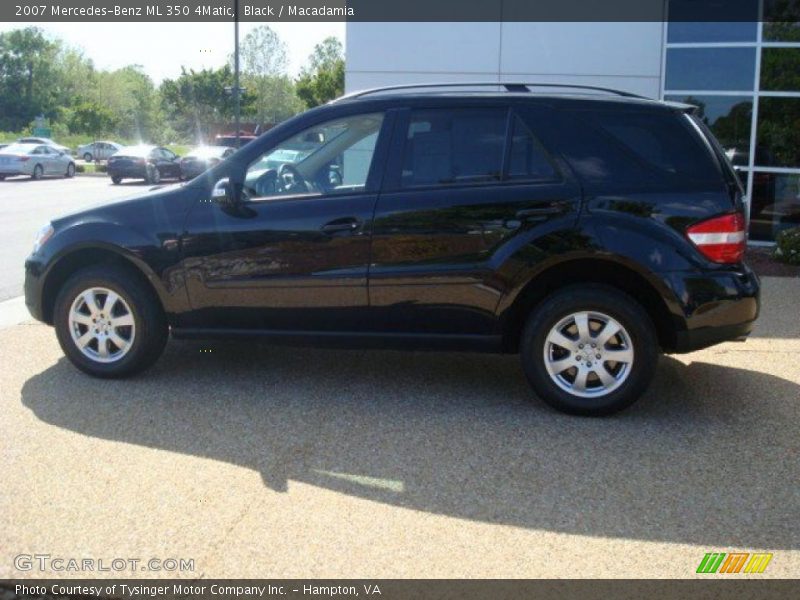 Black / Macadamia 2007 Mercedes-Benz ML 350 4Matic