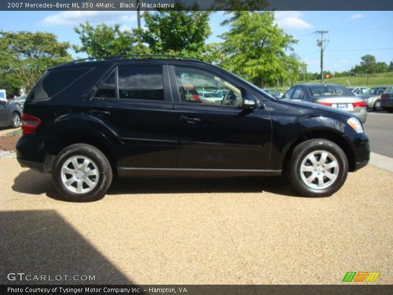 Black / Macadamia 2007 Mercedes-Benz ML 350 4Matic