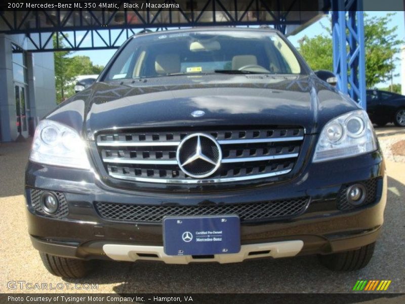 Black / Macadamia 2007 Mercedes-Benz ML 350 4Matic