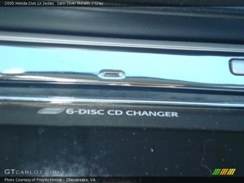 Satin Silver Metallic / Gray 2005 Honda Civic LX Sedan
