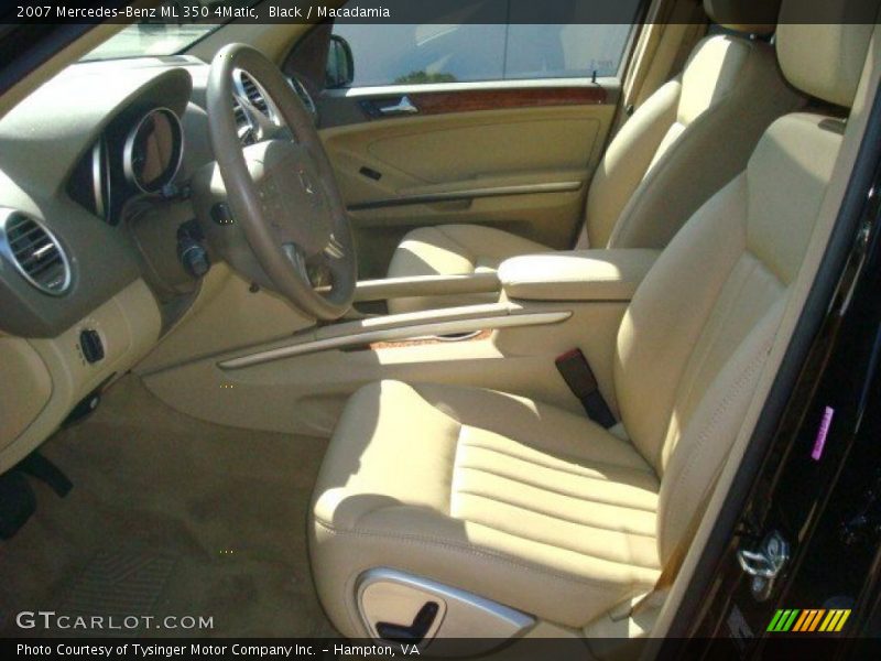 Black / Macadamia 2007 Mercedes-Benz ML 350 4Matic