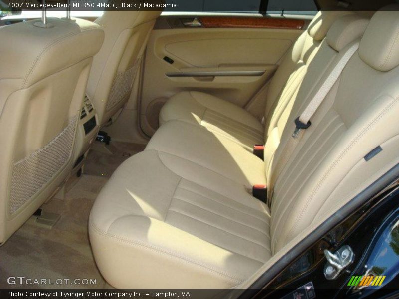 Black / Macadamia 2007 Mercedes-Benz ML 350 4Matic