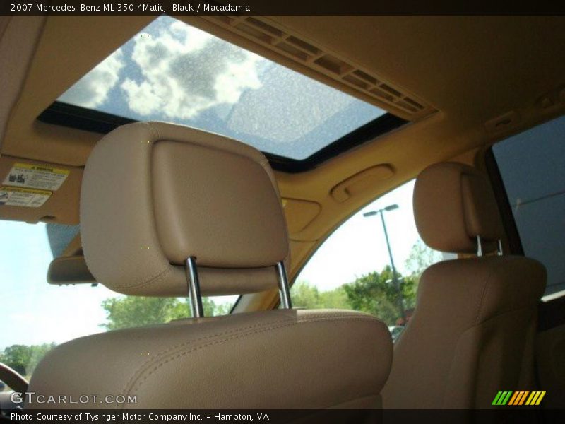 Black / Macadamia 2007 Mercedes-Benz ML 350 4Matic