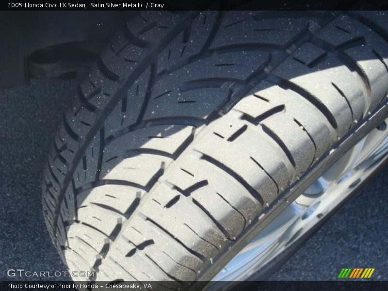 Satin Silver Metallic / Gray 2005 Honda Civic LX Sedan