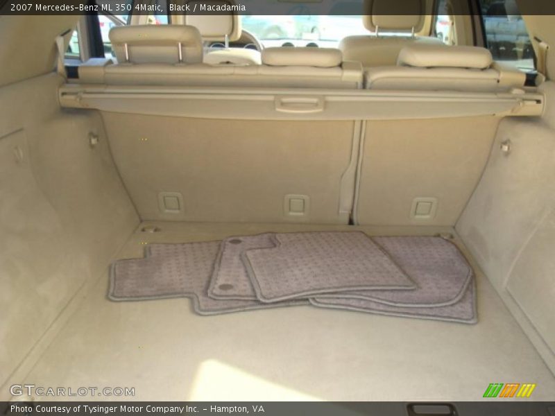 Black / Macadamia 2007 Mercedes-Benz ML 350 4Matic