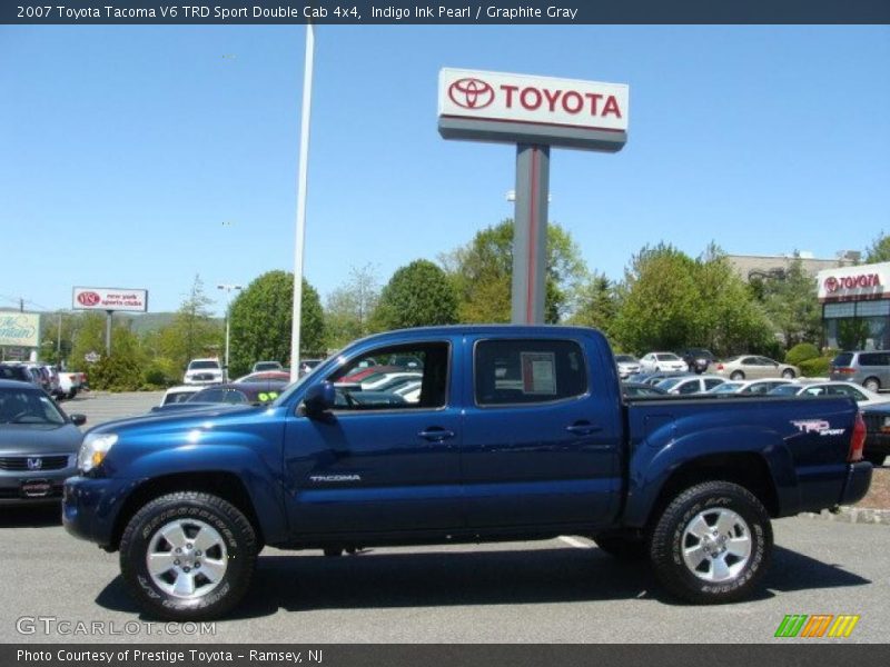 Indigo Ink Pearl / Graphite Gray 2007 Toyota Tacoma V6 TRD Sport Double Cab 4x4