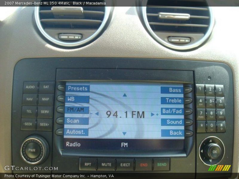 Black / Macadamia 2007 Mercedes-Benz ML 350 4Matic