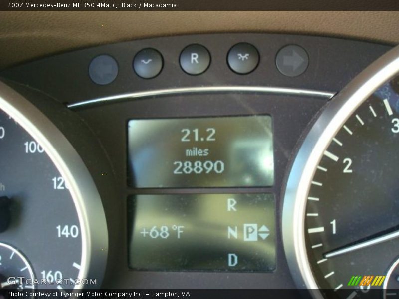 Black / Macadamia 2007 Mercedes-Benz ML 350 4Matic