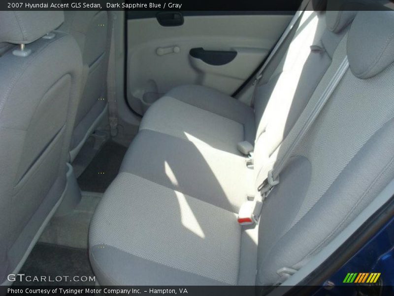 Dark Sapphire Blue / Gray 2007 Hyundai Accent GLS Sedan