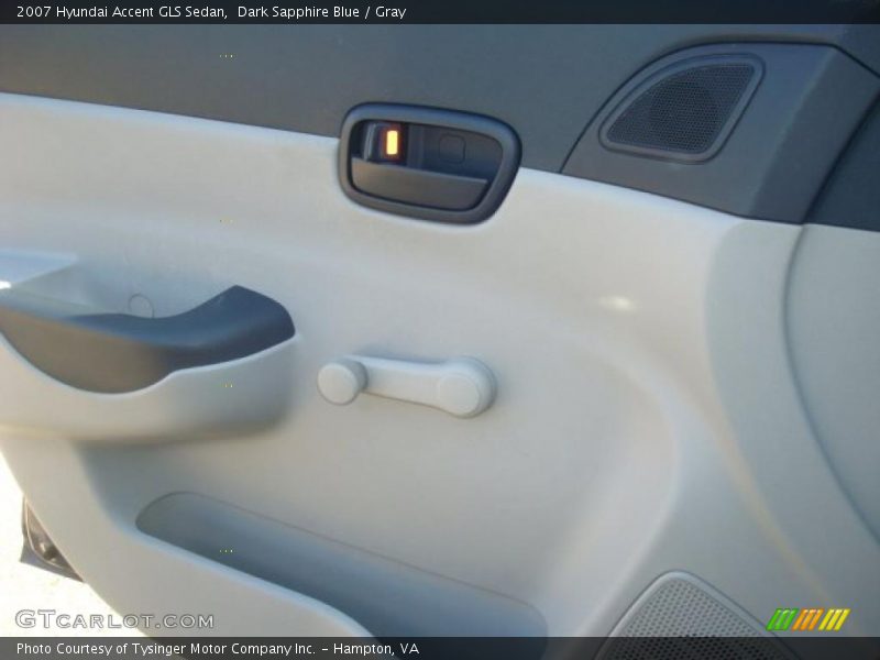 Dark Sapphire Blue / Gray 2007 Hyundai Accent GLS Sedan