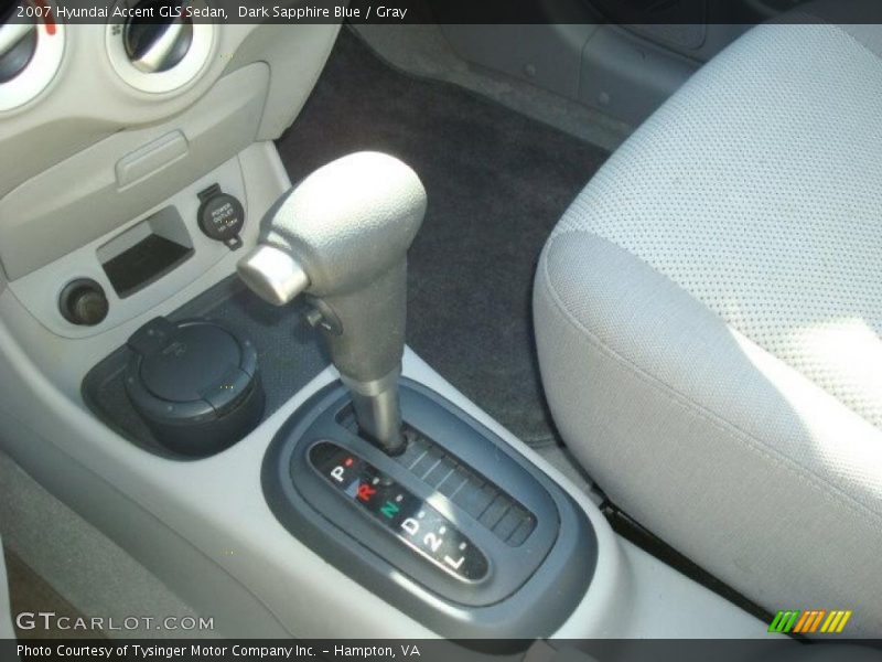 Dark Sapphire Blue / Gray 2007 Hyundai Accent GLS Sedan
