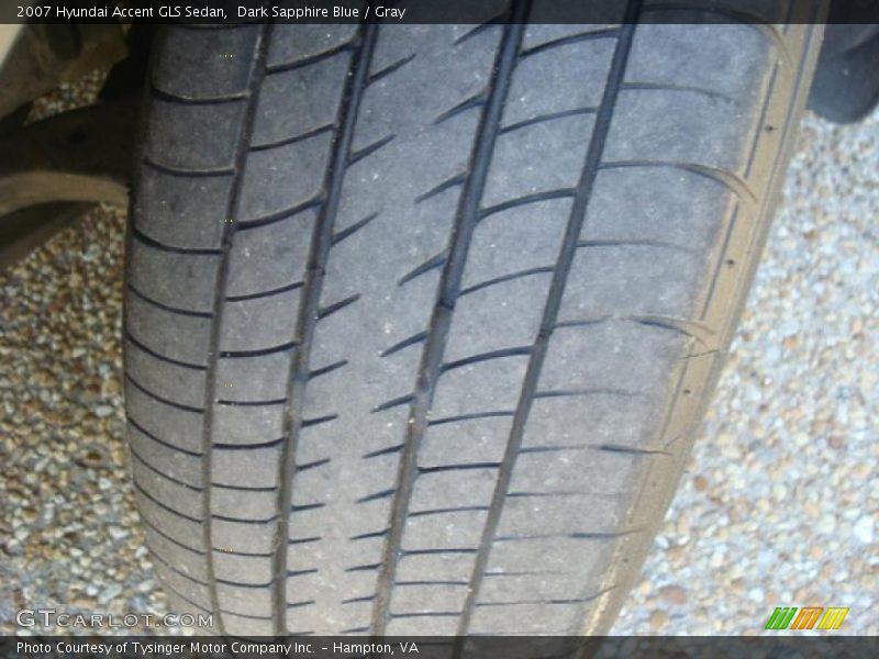 Dark Sapphire Blue / Gray 2007 Hyundai Accent GLS Sedan