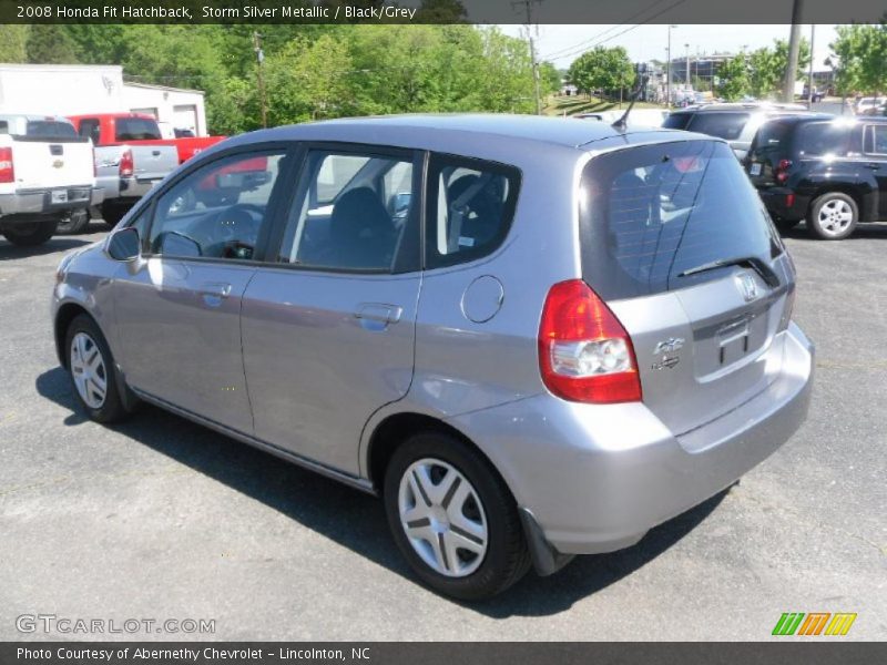 Storm Silver Metallic / Black/Grey 2008 Honda Fit Hatchback