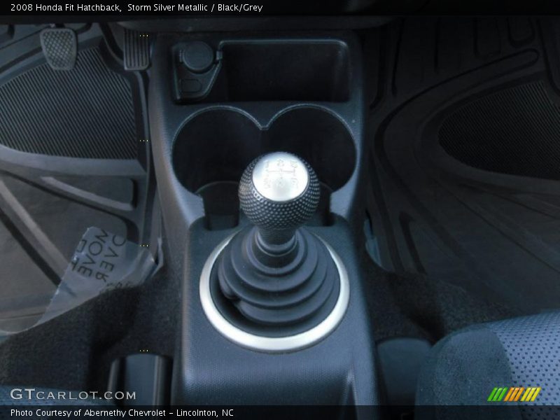 Storm Silver Metallic / Black/Grey 2008 Honda Fit Hatchback