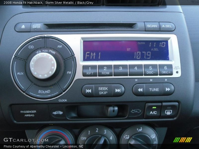 Storm Silver Metallic / Black/Grey 2008 Honda Fit Hatchback