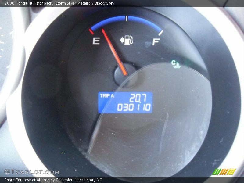 Storm Silver Metallic / Black/Grey 2008 Honda Fit Hatchback