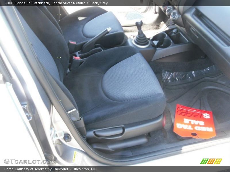 Storm Silver Metallic / Black/Grey 2008 Honda Fit Hatchback
