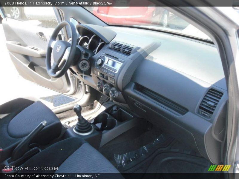 Storm Silver Metallic / Black/Grey 2008 Honda Fit Hatchback