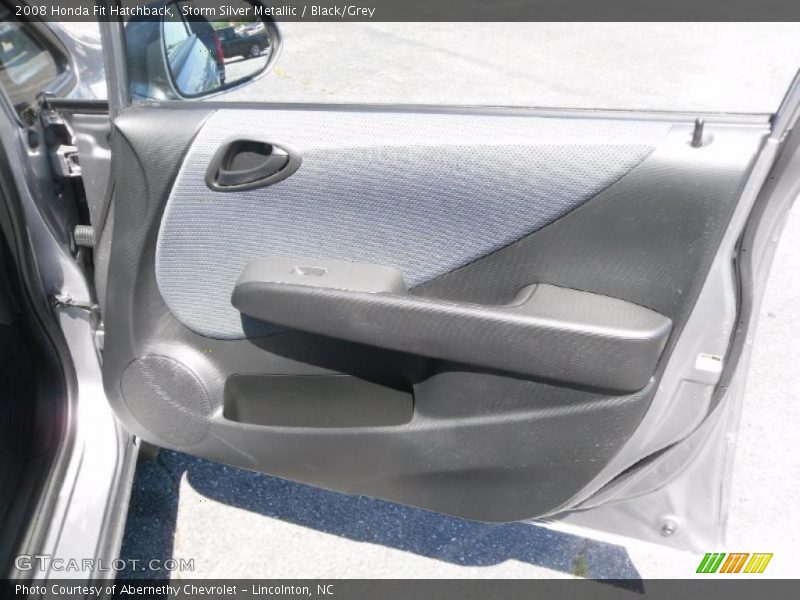 Storm Silver Metallic / Black/Grey 2008 Honda Fit Hatchback