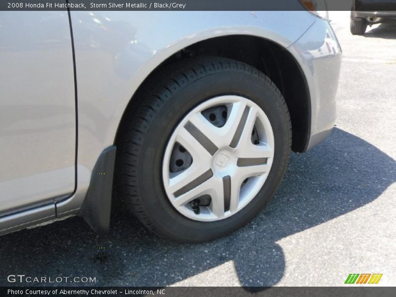 Storm Silver Metallic / Black/Grey 2008 Honda Fit Hatchback