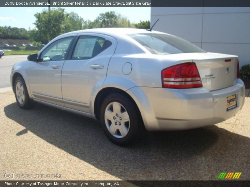 Bright Silver Metallic / Dark Slate Gray/Light Slate Gray 2008 Dodge Avenger SE