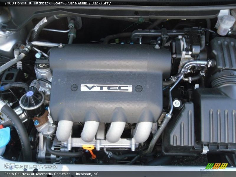 Storm Silver Metallic / Black/Grey 2008 Honda Fit Hatchback