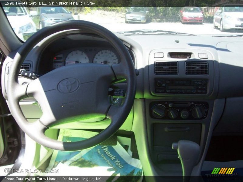 Satin Black Metallic / Gray 1998 Toyota Corolla LE