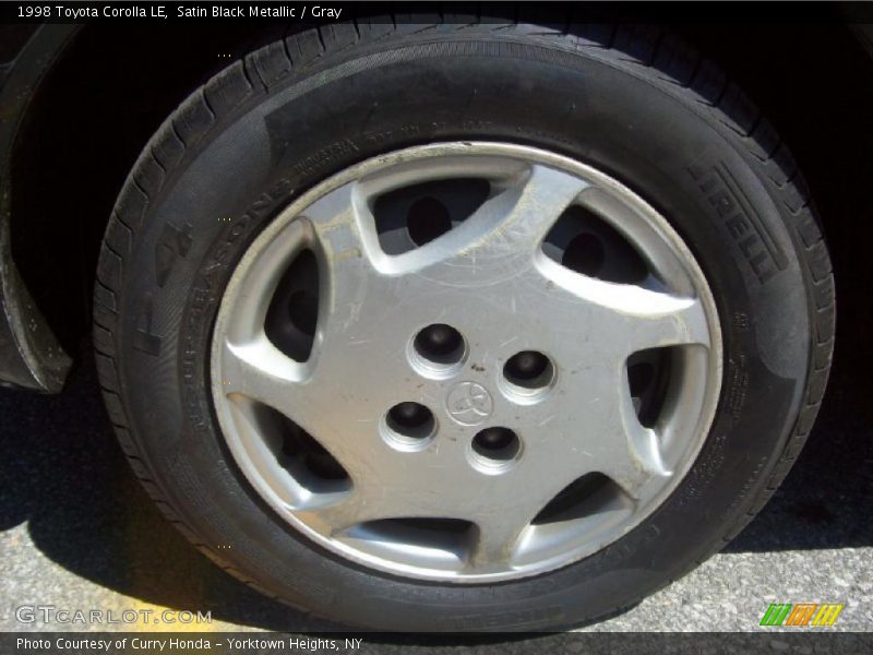 Satin Black Metallic / Gray 1998 Toyota Corolla LE